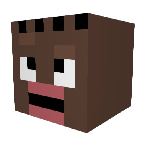 palmaryy Minecraft avatar head, 3D render