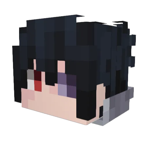 palmiet Minecraft avatar head, 3D render