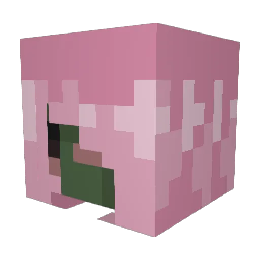 palomaluna Minecraft avatar head, 3D render