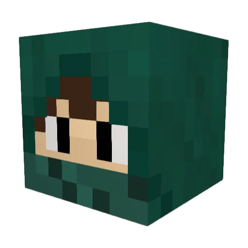 palpoep Minecraft avatar head, 3D render