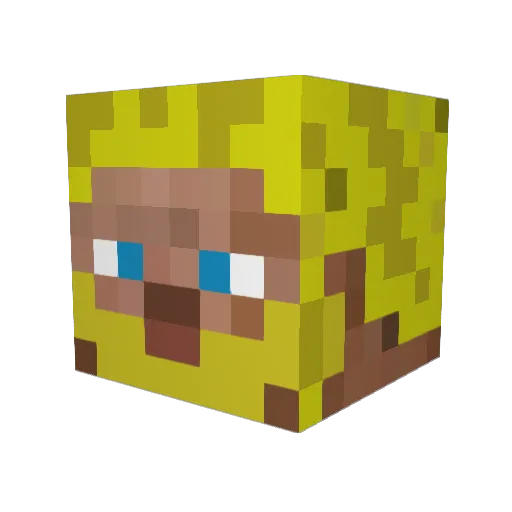 pals82 Minecraft avatar head, 3D render