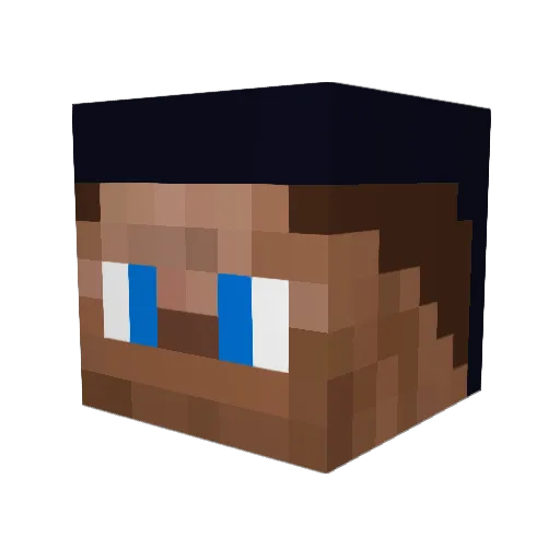 paltui Minecraft avatar head, 3D render