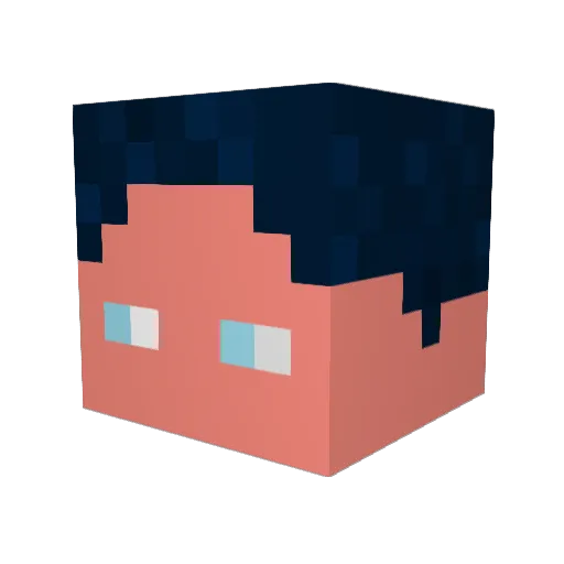 paluten187 Minecraft avatar head, 3D render