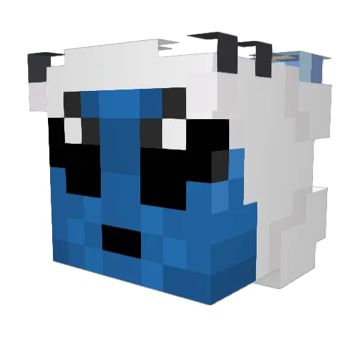palxciak Minecraft avatar head, 3D render