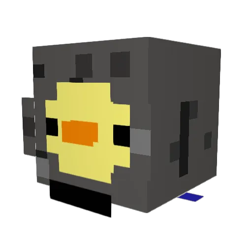 pamaaa Minecraft avatar head, 3D render