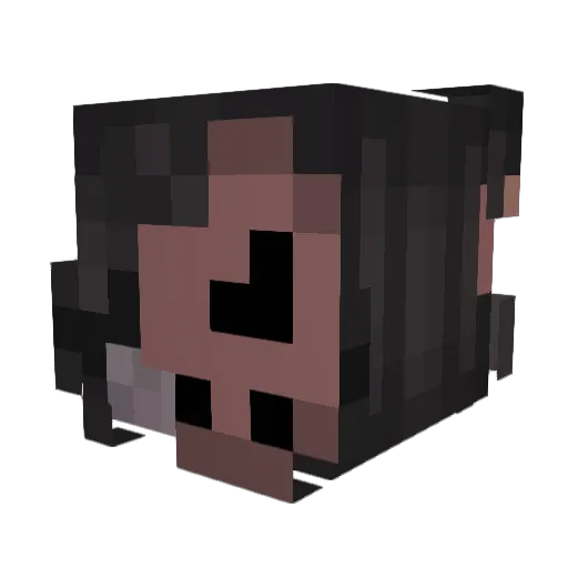 pambee Minecraft avatar head, 3D render