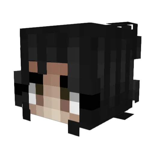 pamibaby Minecraft avatar head, 3D render
