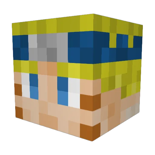 pampajanis Minecraft avatar head, 3D render