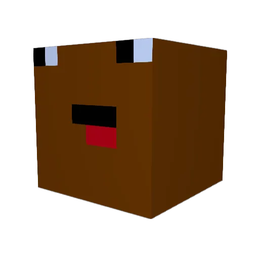 pan8nn Minecraft avatar head, 3D render