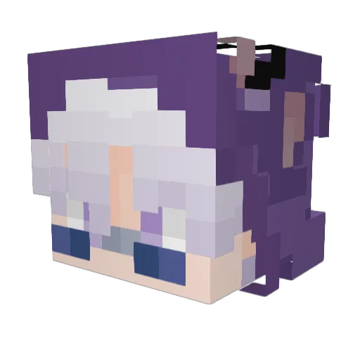 pan__dziadek Minecraft avatar head, 3D render