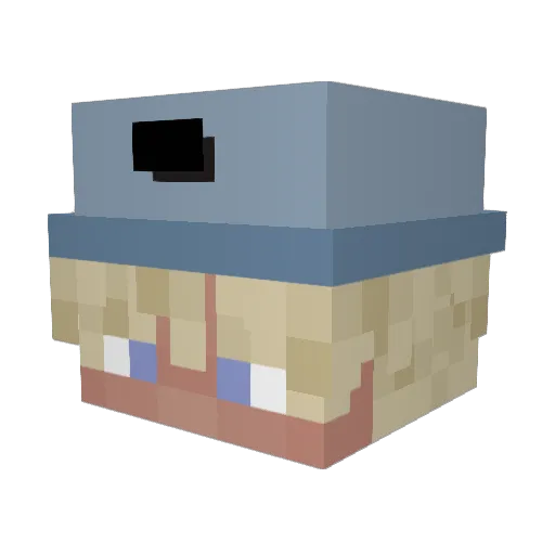 pan_cygus Minecraft avatar head, 3D render