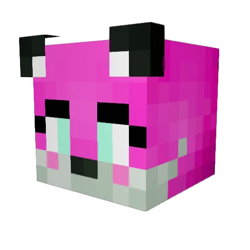 paname23 Minecraft avatar head, 3D render
