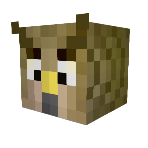 panamica99 Minecraft avatar head, 3D render