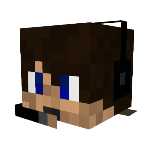 panamo555 Minecraft avatar head, 3D render