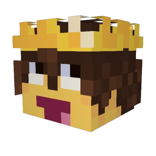 pancaikes Minecraft avatar head, 3D render