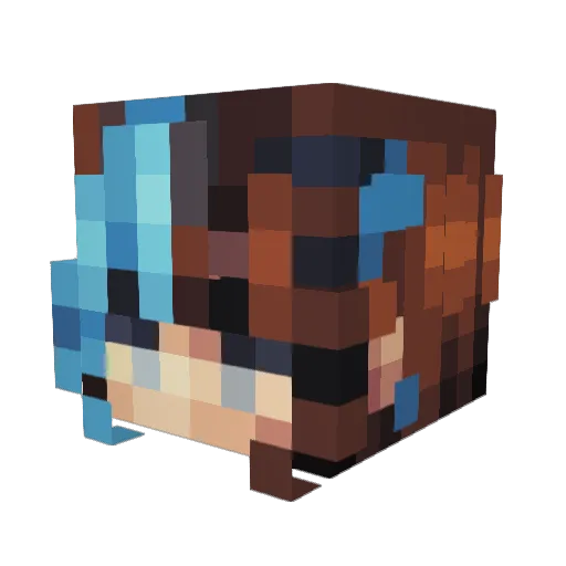pancake2468 Minecraft avatar head, 3D render