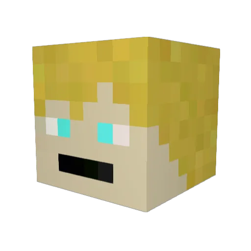 pancakeman5000 Minecraft avatar head, 3D render