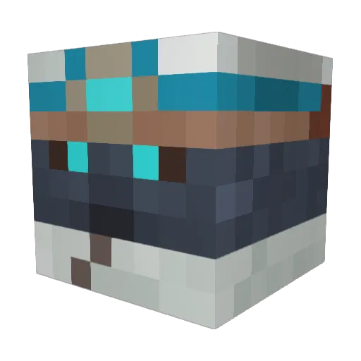 pancakeqween Minecraft avatar head, 3D render