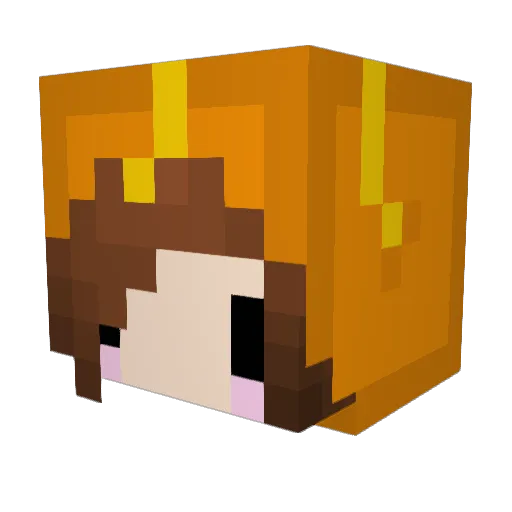 pancakes2132 Minecraft avatar head, 3D render