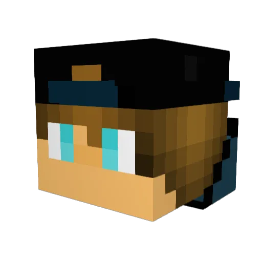 pancakes22 Minecraft avatar head, 3D render