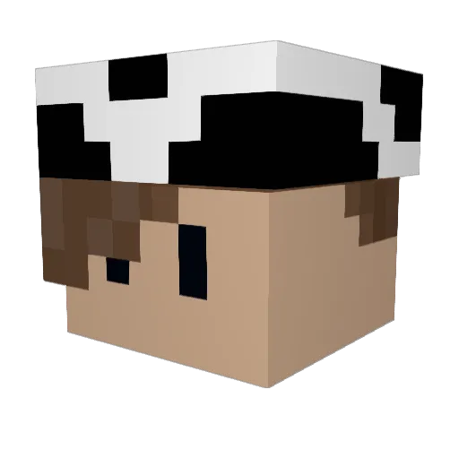 panchomate Minecraft avatar head, 3D render