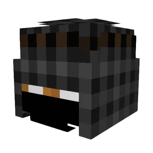 panchomilkme Minecraft avatar head, 3D render