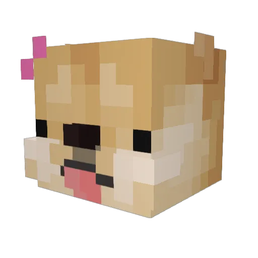 panchuk Minecraft avatar head, 3D render