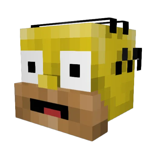panchy333 Minecraft avatar head, 3D render