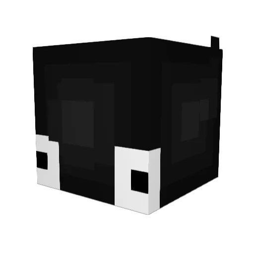 pancrep Minecraft avatar head, 3D render
