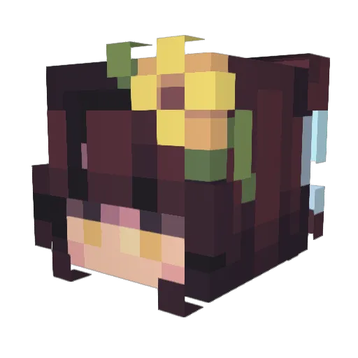 pand0ra6108 Minecraft avatar head, 3D render