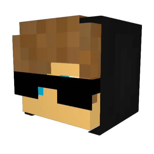 panda155 Minecraft avatar head, 3D render