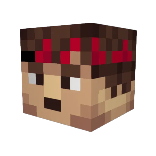 panda21r Minecraft avatar head, 3D render