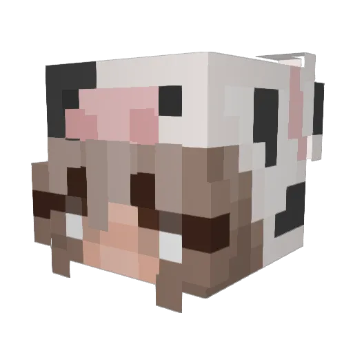 panda244 Minecraft avatar head, 3D render