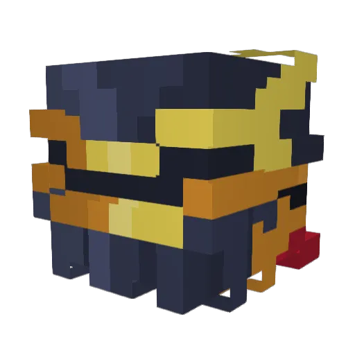 panda4g1 Minecraft avatar head, 3D render