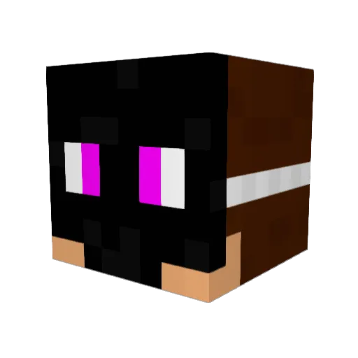 panda7001 Minecraft avatar head, 3D render