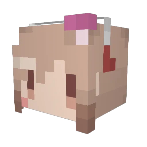 panda784 Minecraft avatar head, 3D render
