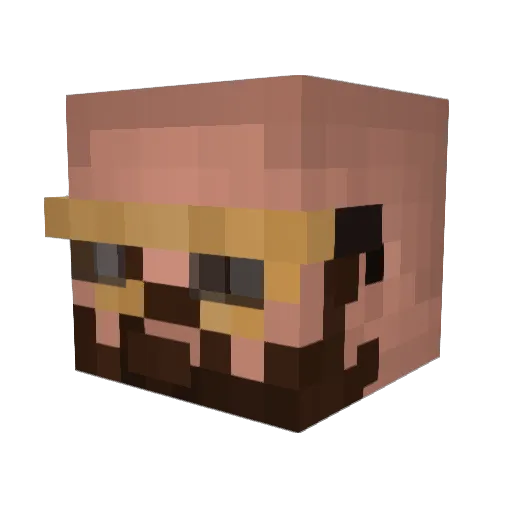 pandaMi0_ Minecraft avatar head, 3D render