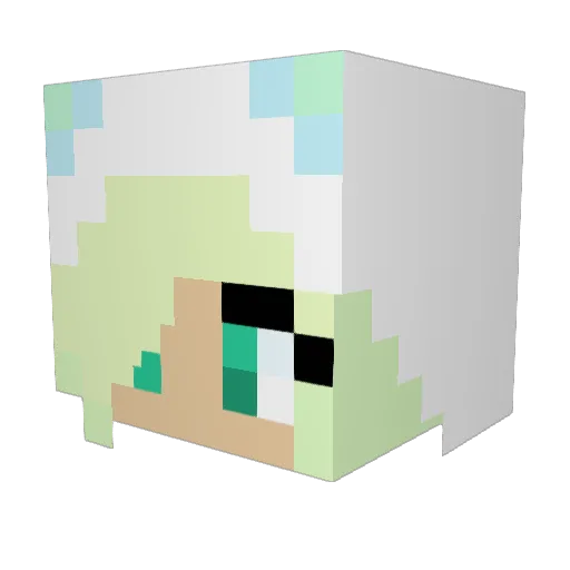 panda_delicious Minecraft avatar head, 3D render
