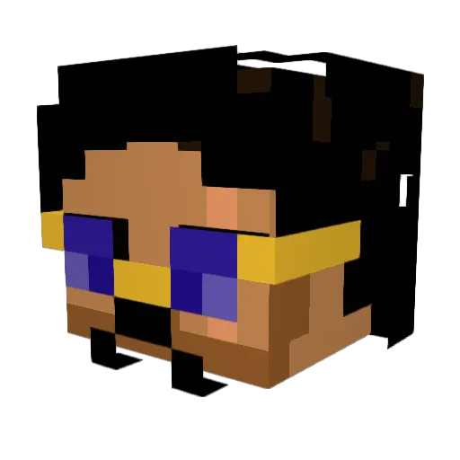 panda_jim Minecraft avatar head, 3D render
