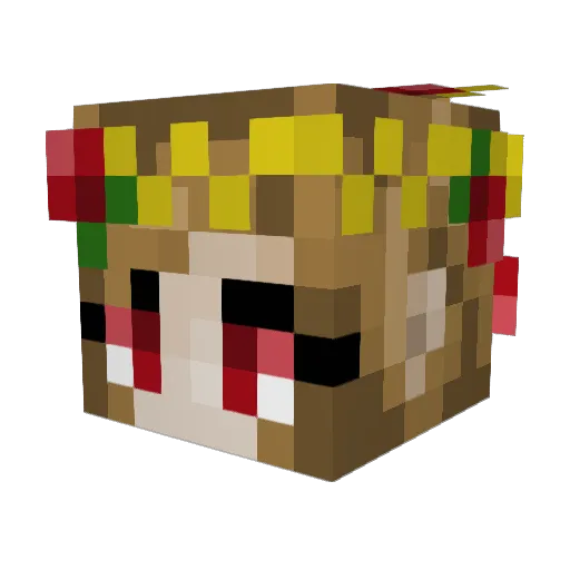 panda_patrr Minecraft avatar head, 3D render
