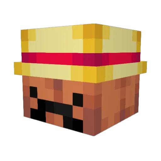 pandaapvp111 Minecraft avatar head, 3D render