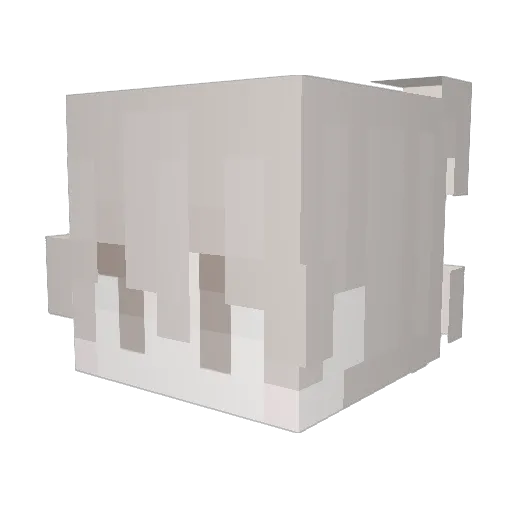 pandaboyq Minecraft avatar head, 3D render