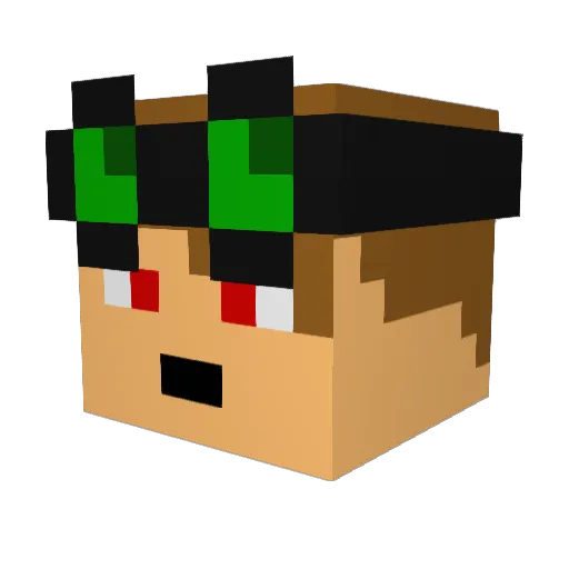 pandabreads Minecraft avatar head, 3D render