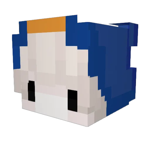 pandacameo Minecraft avatar head, 3D render