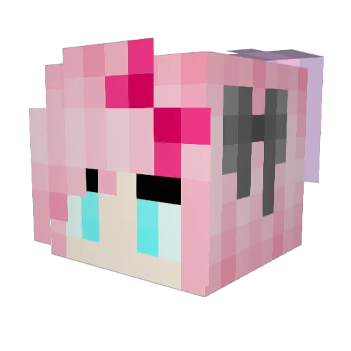 pandacheeks12 Minecraft avatar head, 3D render