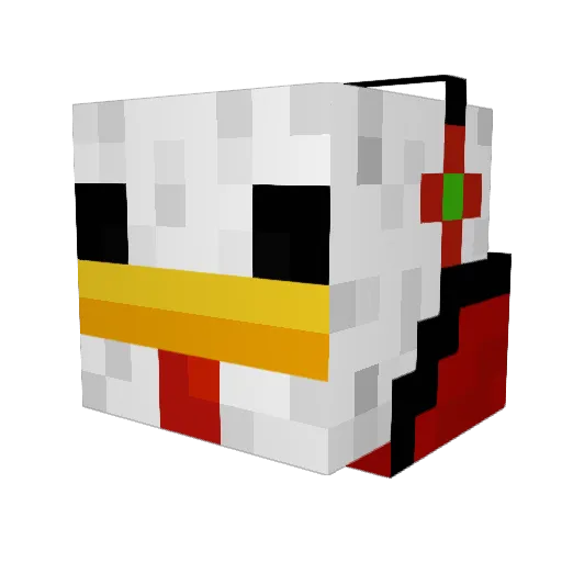pandacheese44 Minecraft avatar head, 3D render