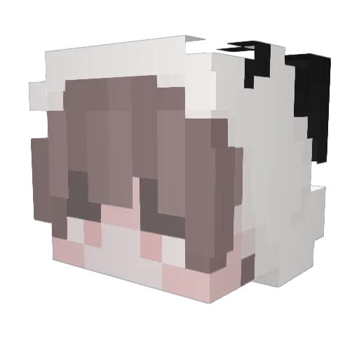 pandafarts101 Minecraft avatar head, 3D render