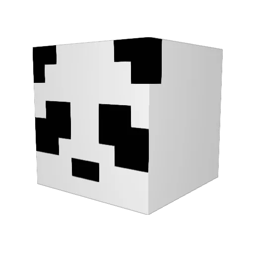 pandaflynn123 Minecraft avatar head, 3D render