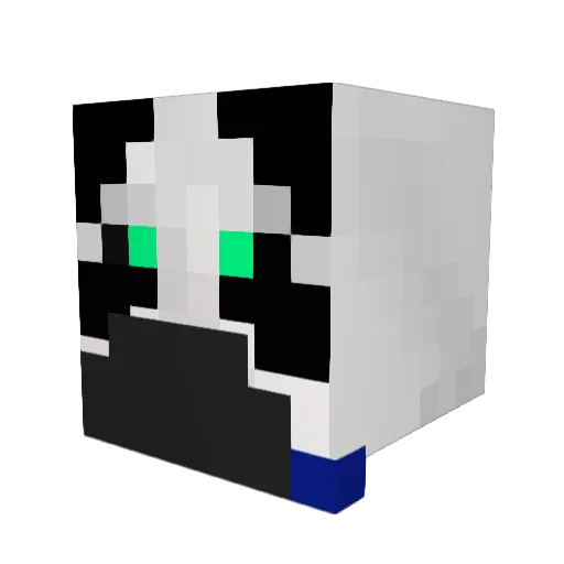 pandag101 Minecraft avatar head, 3D render