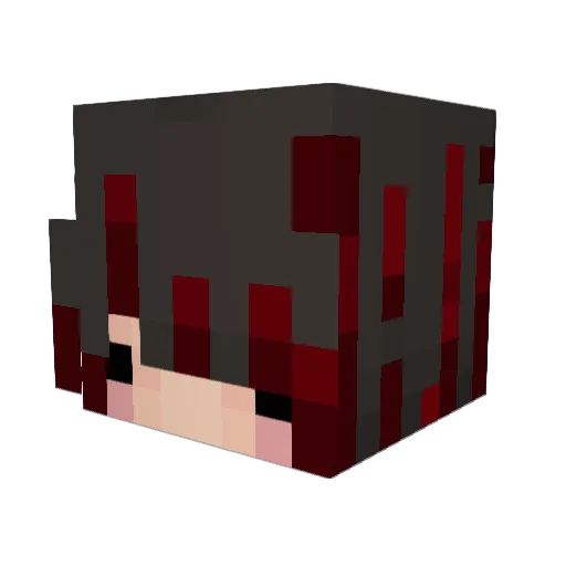 pandagirl104_19 Minecraft avatar head, 3D render